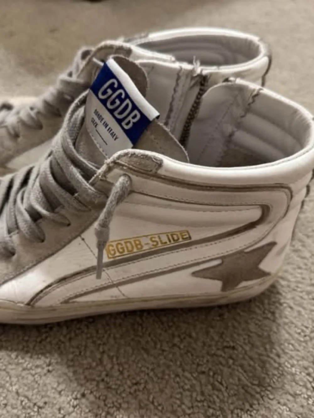 GOLDEN GOOSE SLIDE HIGH-TOP SNEAKERS - Picture 3 of 4